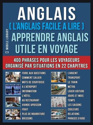 cover image of Anglais ( L'Anglais facile a lire )--Apprendre Anglais Utile en Voyage